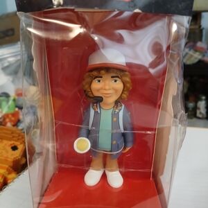 Collectible Figure with Red and Blue Outfit